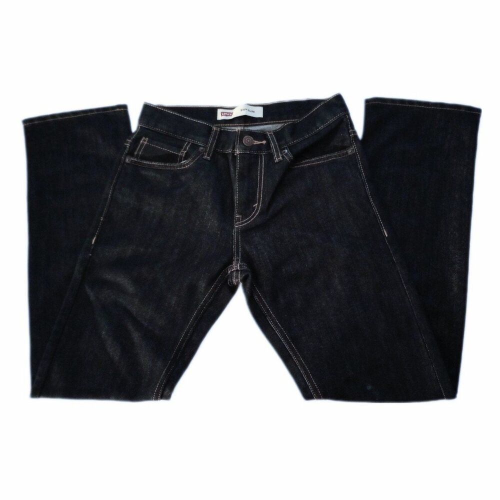 Levis 511 Dark Wash Jeans 27x27 sz 14 Regular Womens